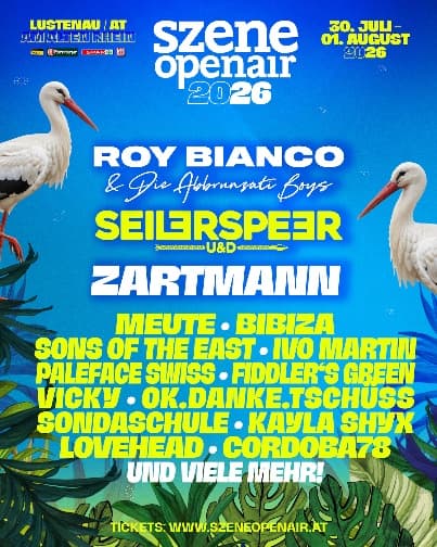 SZENE OPENAIR FESTIVAL 2026 am Alten Rhein Lustenau
