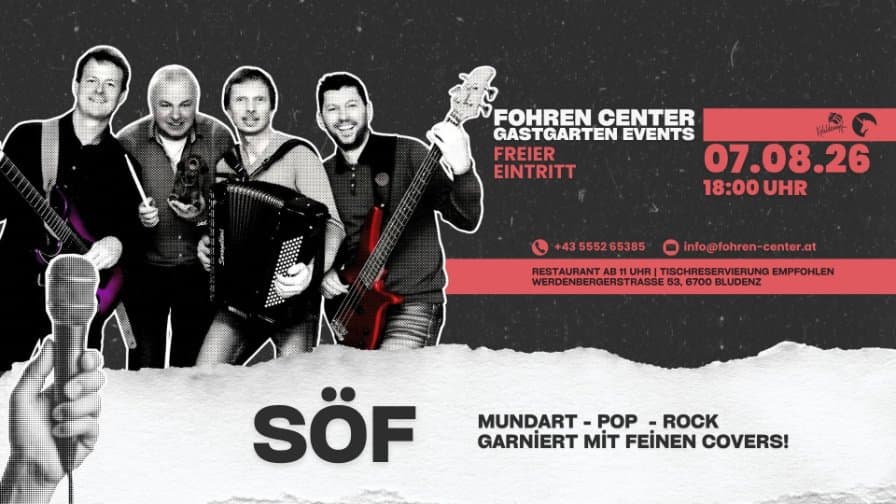 SÖF ● Biergarten Kohldampf ● Fohren Center Bludenz