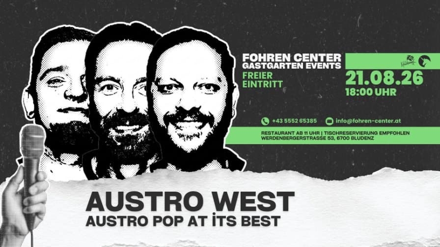 AUSTRO WEST ● Biergarten Kohldampf ● Fohren Center Bludenz