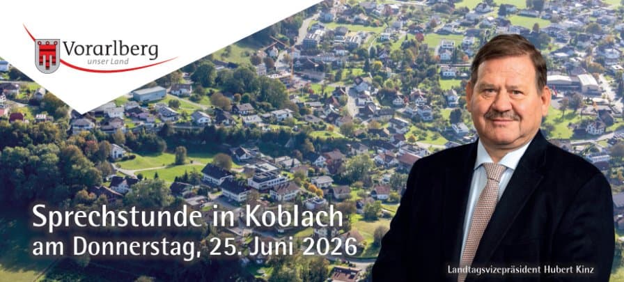Öffentliche Sprechstunde von Landtagsvizepräsident Hubert Kinz