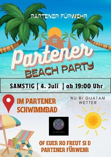 Beachparty Partenen