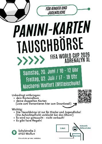 Private Panini-Karten-Tauschbörse / FIFA World Cup 2026 / Adrenalyn XL