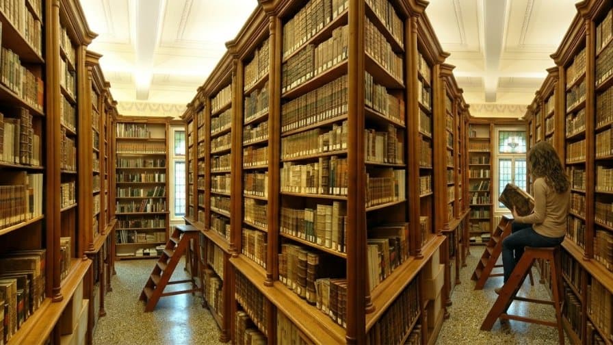 Alte Bücher flüstern faszinierende Geschichten