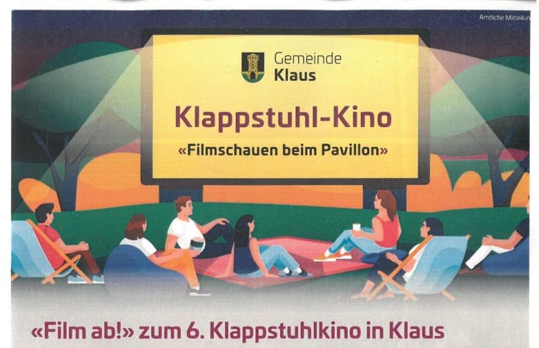 "Film ab!" - 6. Klappstuhlkino in Klaus