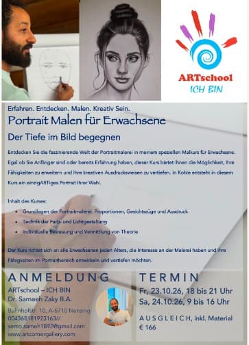 Portrait Malen für Erwachsene