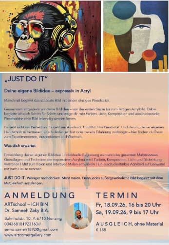 JUST DO IT - deine eigene Bildidee - expressiv in Acryl