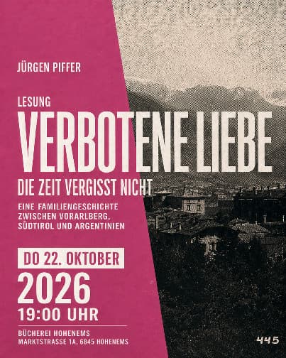 Lesung mit Jürgen Piffer: Verbotene Liebe