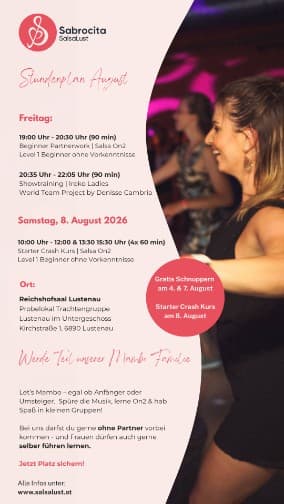 Salsa Anfängerkurs | Salsa New York Style | Gratis schnuppern