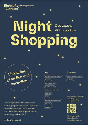 Nightshopping, Egg & Andelsbuch