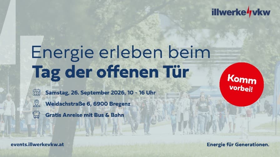 Energie erleben beim Tag der offenen Tür der illwerke vkw in Bregenz