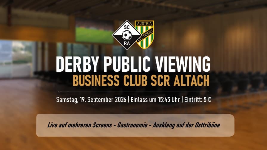 Derby-Public Viewing im Business Club