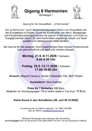 Qigong 6 Harmonien