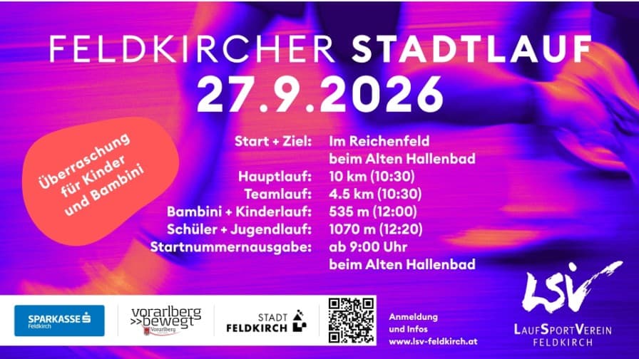 Feldkircher Stadtlauf 2026