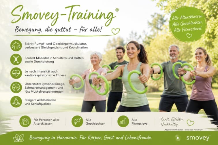 smovey - swing - smove - smile Bewegung für alle Fitnesslevel