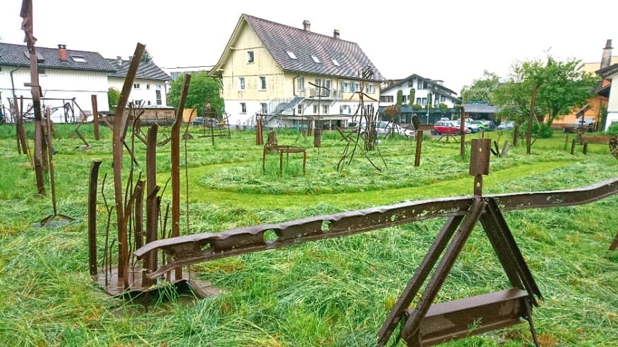 Finissage Skulpturengarten FLUSSKINDER