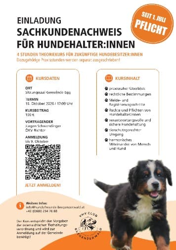 Sachkundenachweis für Hundebesitzer:innen