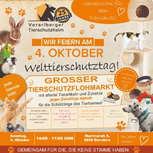 Großer Tierschutz-Flohmarkt