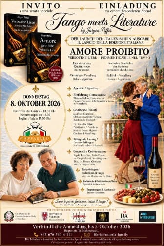 Tango Meets Literature | Der Launch der italienischen Ausgabe von "Verbotene Liebe - amore proibito"