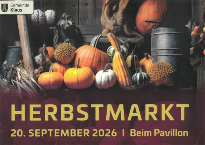 KIauser Herbstmarkt beim Pavillon - Nicht verpassen!